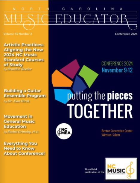 NC Music Educator Journal cover Conference 2023